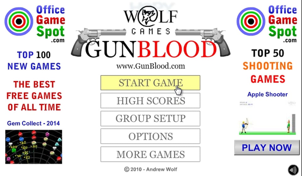 gun blood wolf games