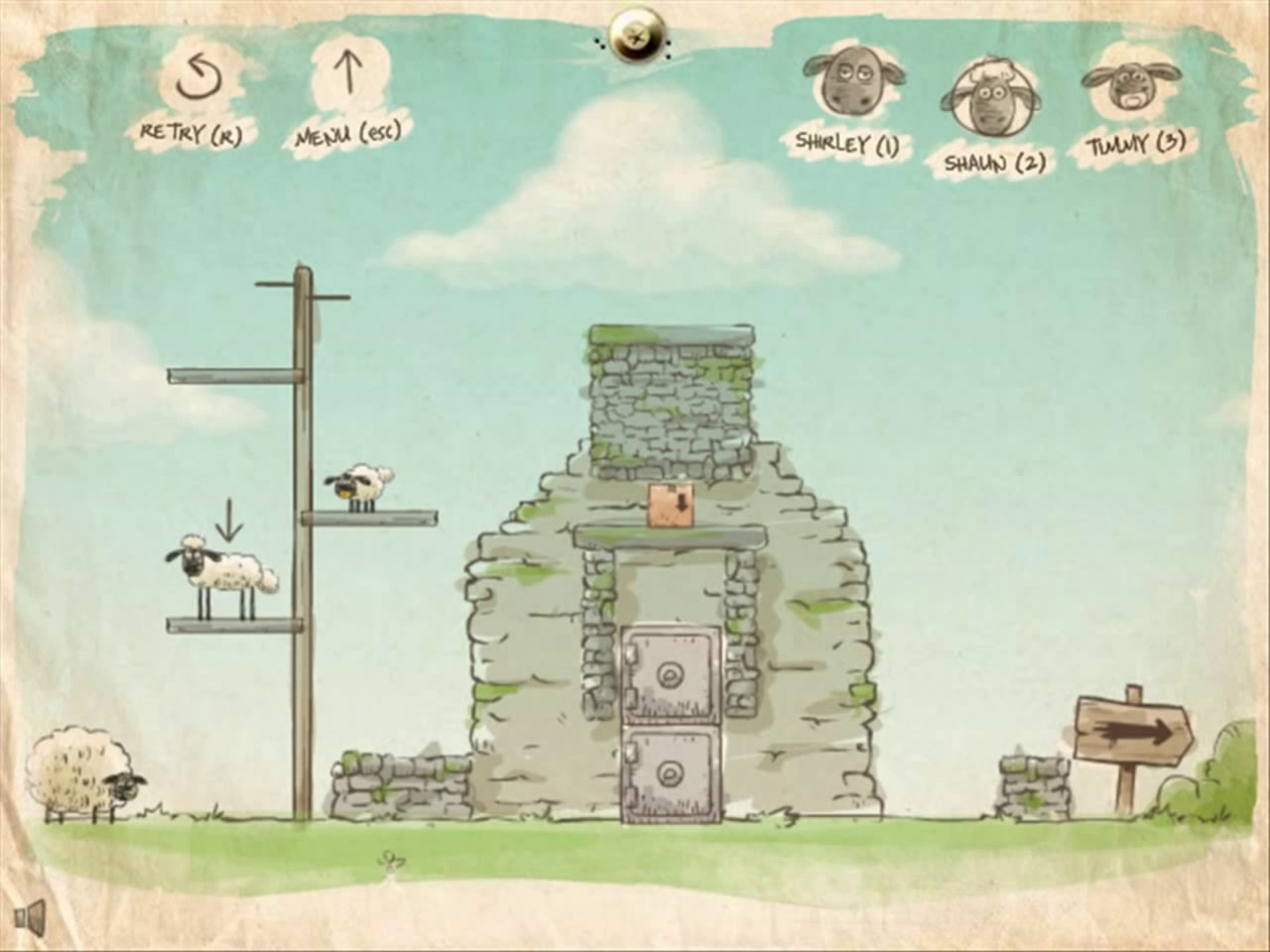 игра 3 овечки. игра 3 овечки шон. барашек шон игра 2. барашек шон игры home sheep home. овцы идут домой.